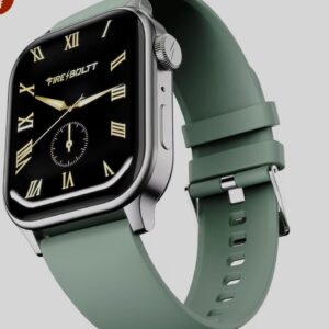 uetFire‑Boltt Rise Smart Watch 1.85″ HD Display with Blooth Calling, AI Voice Assistant, Rotating Crown,SpO2 & Heart Rate Monitor, 120+ Sports Modes,IP67 Waterproof Smart Watch for Men & Women - Beige